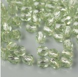 Zdjęcie - Fire Polish Silver Lined - Peridot (SL50500) 4mm